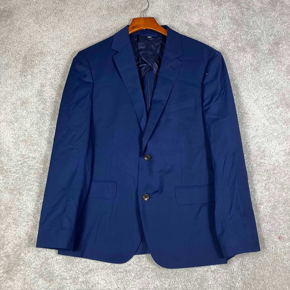 Bonobos Blazer Mens 38S Blue Standard Fit Lanificio Comero Flex Wool 17957-BLP88